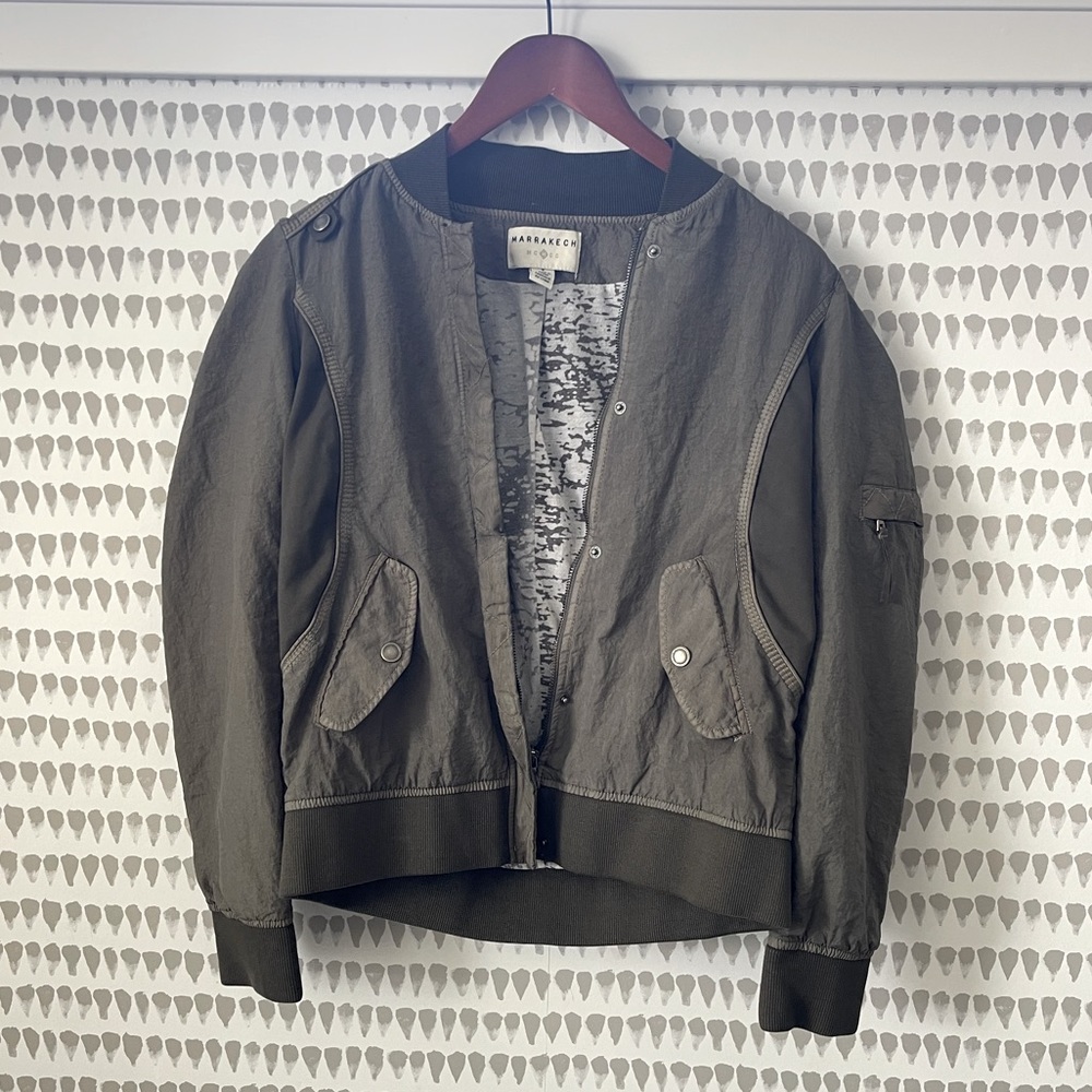 Anthropologie Marrakech Vista Bomber Jacket
- army green - Women's size small